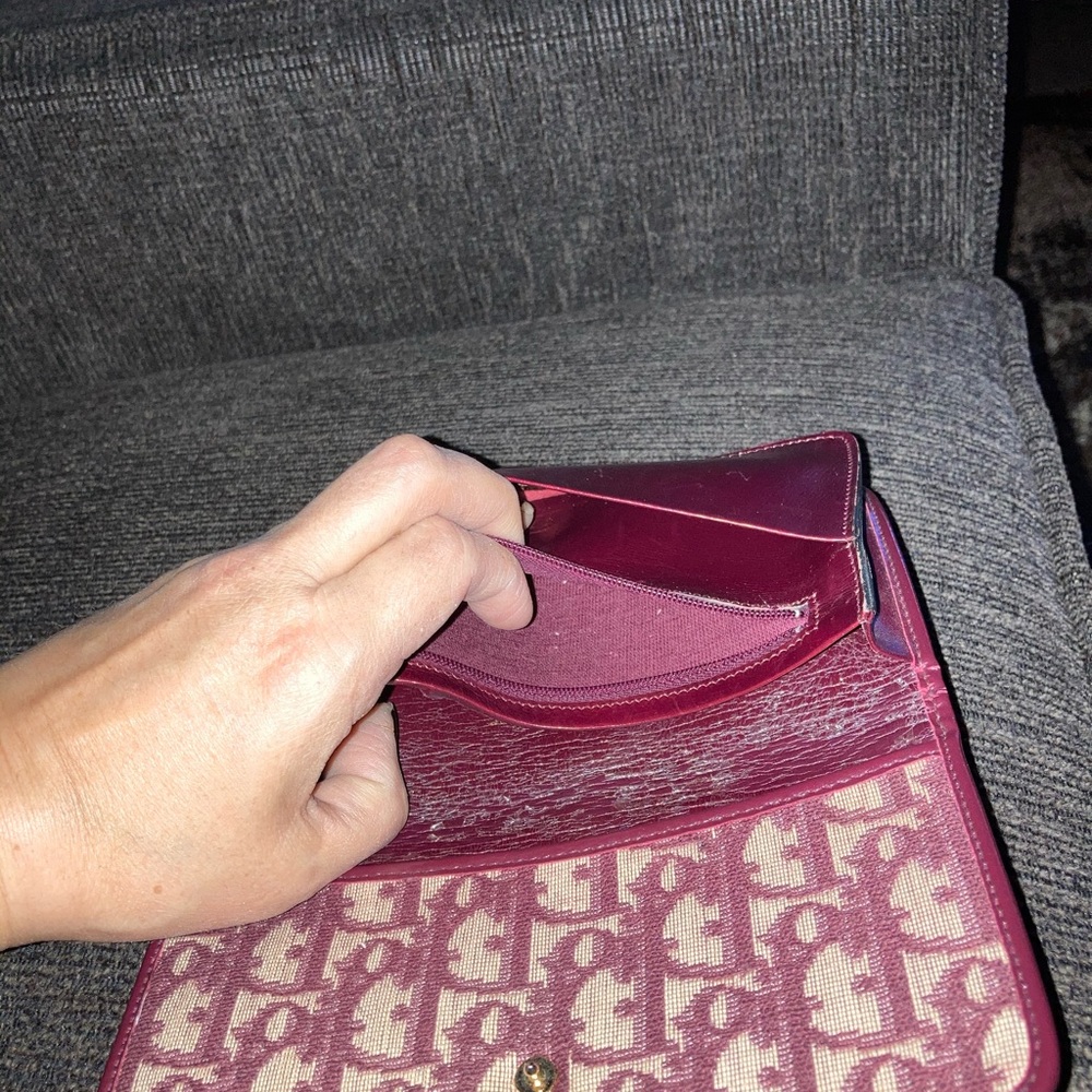 Christian Dior Bordeaux (red)vintage trotterwallet - Picture 7 of 13